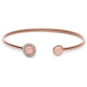 COPY - Fossil Pink Crystal Flex Cuff Bangle Brace…